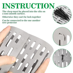 Boao extendable trunk protectors adapt to larger trees for stable protection.