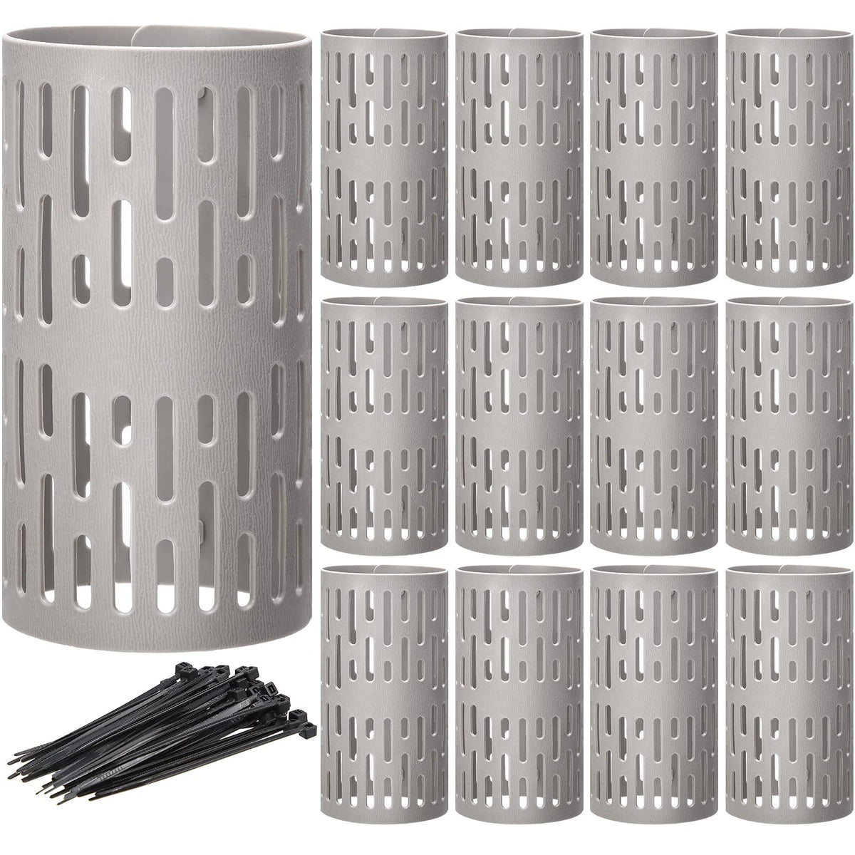 Boao tree trunk protectors guard saplings from trimmers in grey.