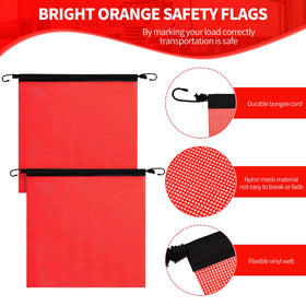 Boao vinyl welt flag with bungee cord for easy mounting.