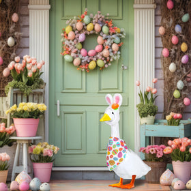 BOARDFEB Spring decoration for indoor figurines, desk accents or lawn statues.