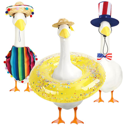 BOARDFEB Mexican festival goose outfit on the lawn for festive decor.