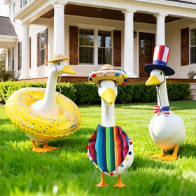 BOARDFEB three-pack goose outfits for seasonal decorating.