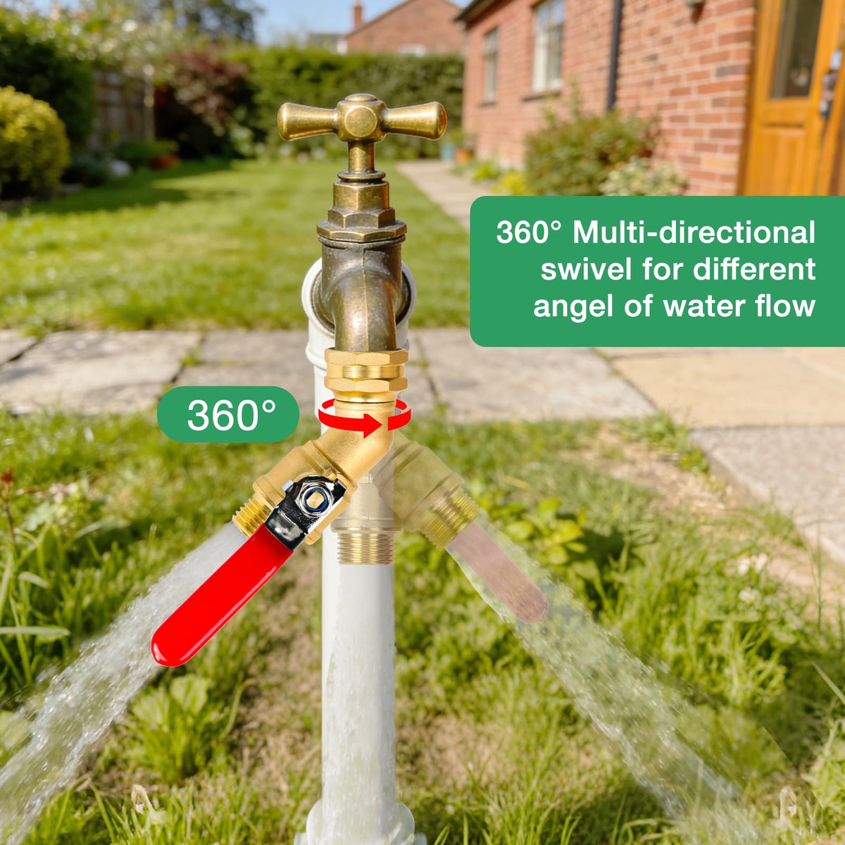 BoArt outdoor installation ready thread for quick setup on faucet.