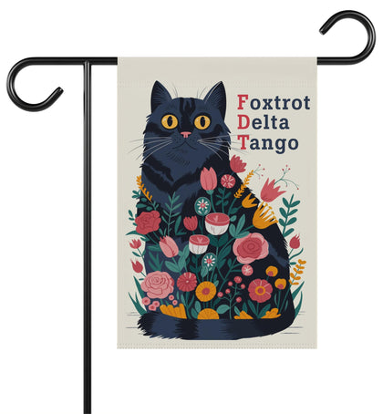Bob22store Foxtrot Delta Tango flag close-up with vibrant colors for outdoor display