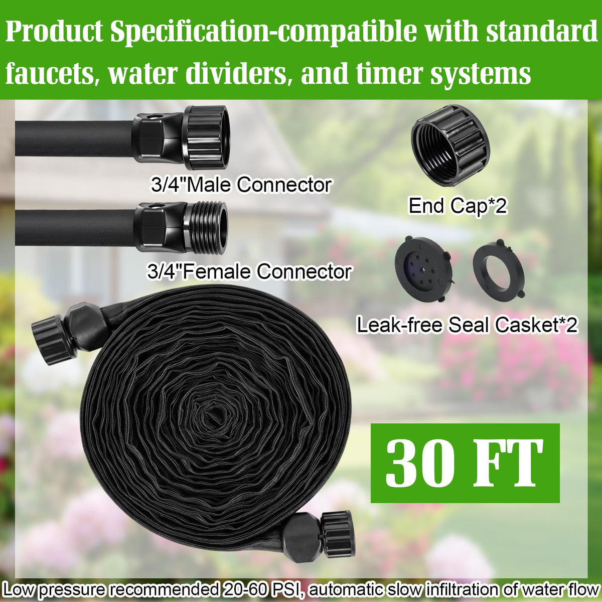 BobbleT UV-resistant hose ensures year-round garden reliability for beds and borders.