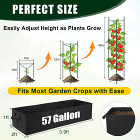 BobbleT 57-gallon grow bag offers high drainage for robust root growth