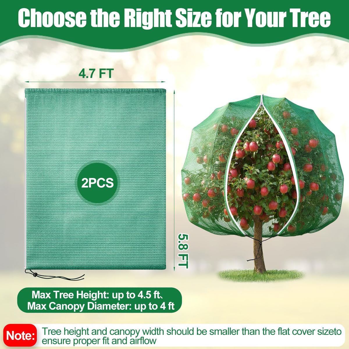 BobbleT lightweight mesh allows light and moisture while reducing direct sun