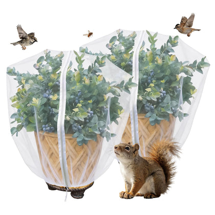 BobbleT blueberry netting cover folded compactly for storage and reuse