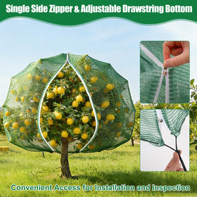 BobbleT breathable mesh shading around a garden fruit plant