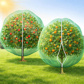 BobbleT shade net helps create a cooler microclimate for fruit trees