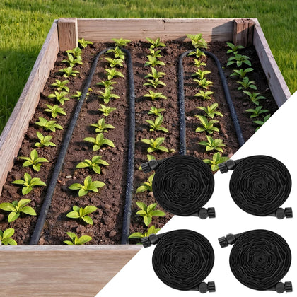 BobbleT soaker hose flat-watering design targets root moisture for precise irrigation.