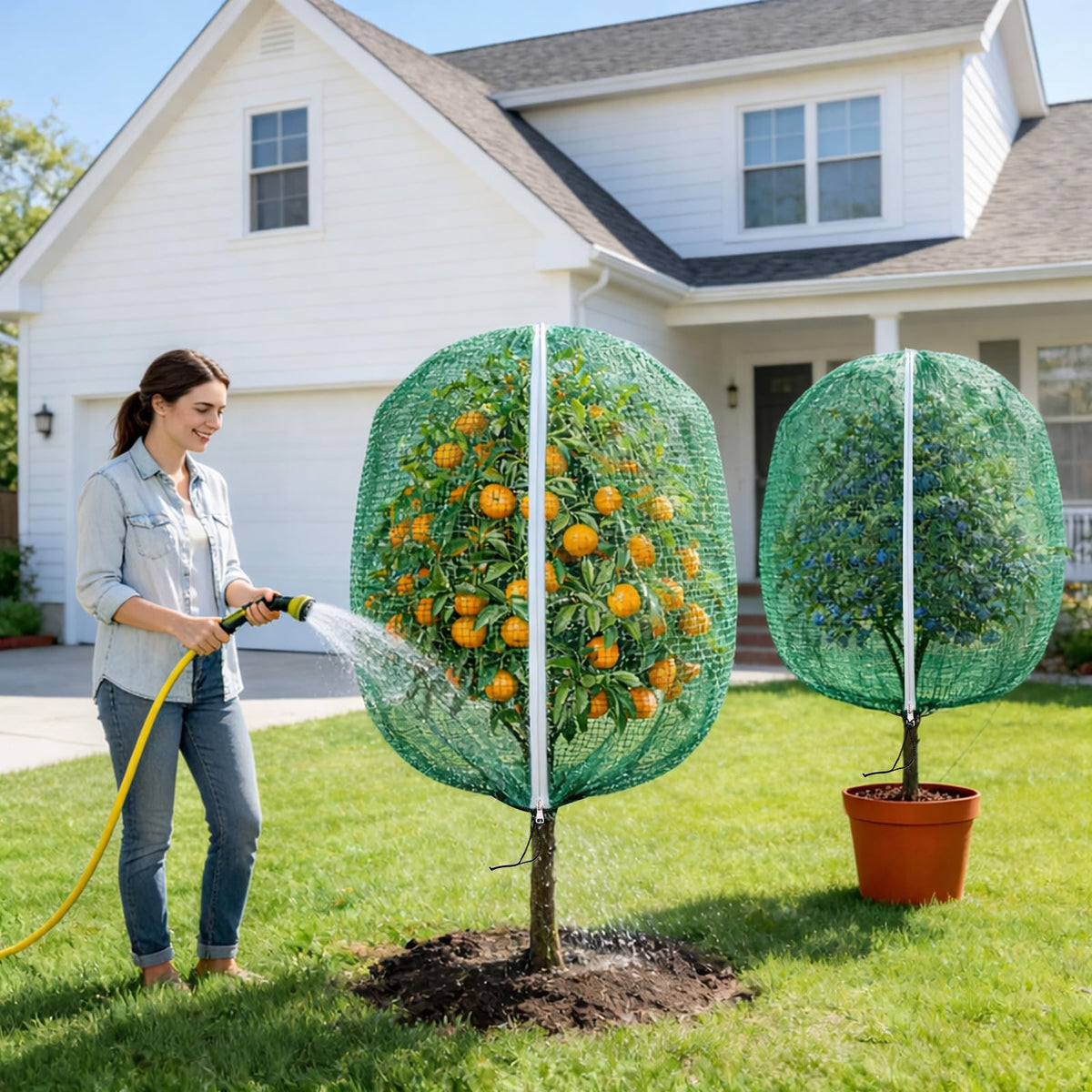 BobbleT zipper-drawstring closure enabling quick installation on tree branches