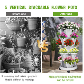 Bociks planter includes a 3-piece gardening tools kit