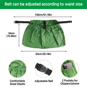 Boczif pocket for eggs and harvests keeps hands free.