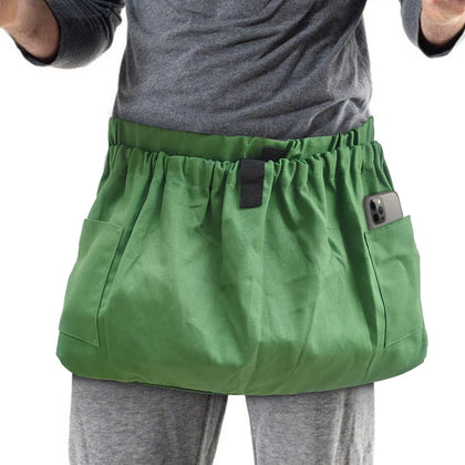 Boczif gardening apron with pockets for hands-free harvest and easy carrying.
