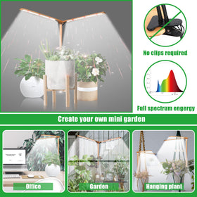 bodkar 6000k LEDs full spectrum light for herbs and succulents