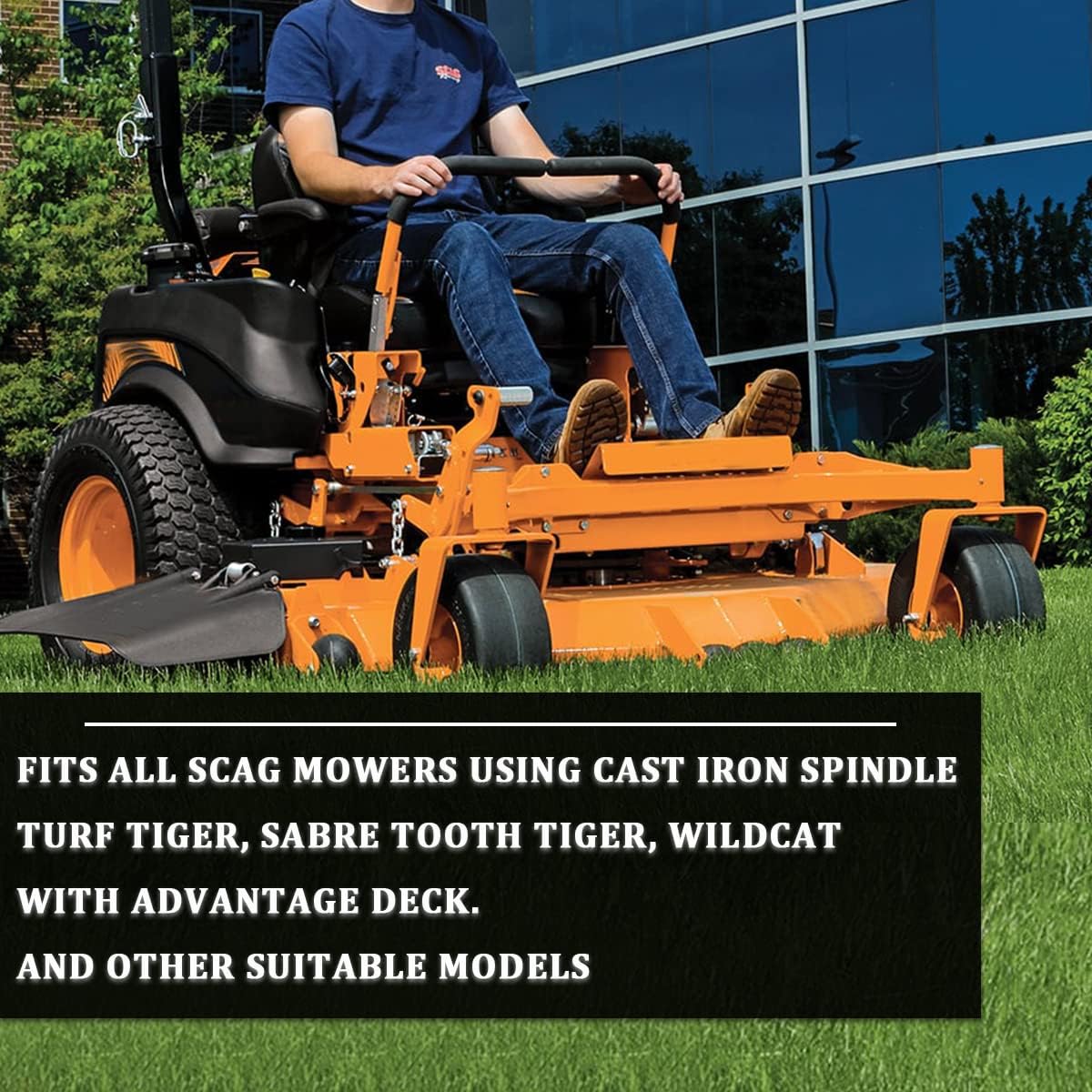 boeray spindle fits Turf Tiger, Sabre Tooth Tiger, Wildcat with Advantage deck