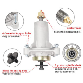 Boeray washers and tapped bolts for durable pulley alignment.