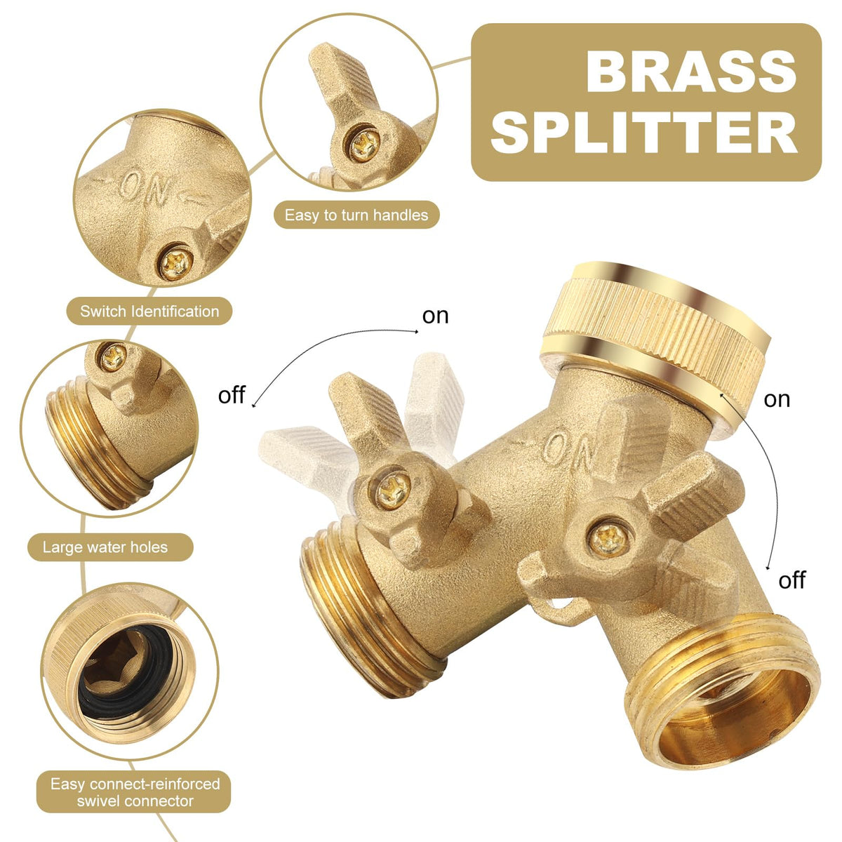 Boersite 360-degree rotating connector for flexible outlet positioning.