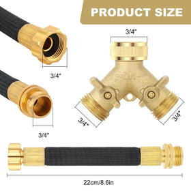 Boersite anti-kink spiral protectors preventing hose tangling during use.