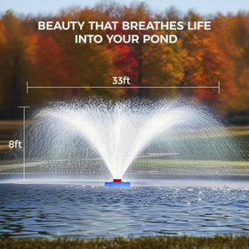 BOFEKTE aerator setup featuring 100-foot power cord for placement flexibility