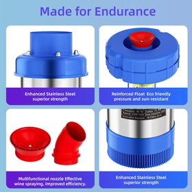 BOFEKTE V-shaped fountain nozzle for dramatic display in ponds