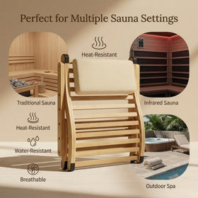 BOHÄY non-slip rubber feet secure the backrest on benches
