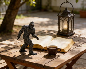 BOIHEGU Sasquatch aquarium décor brings a playful focal point to tanks