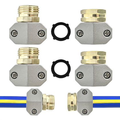 Boinio hose end repair kit male connector with aluminum body for a secure seal