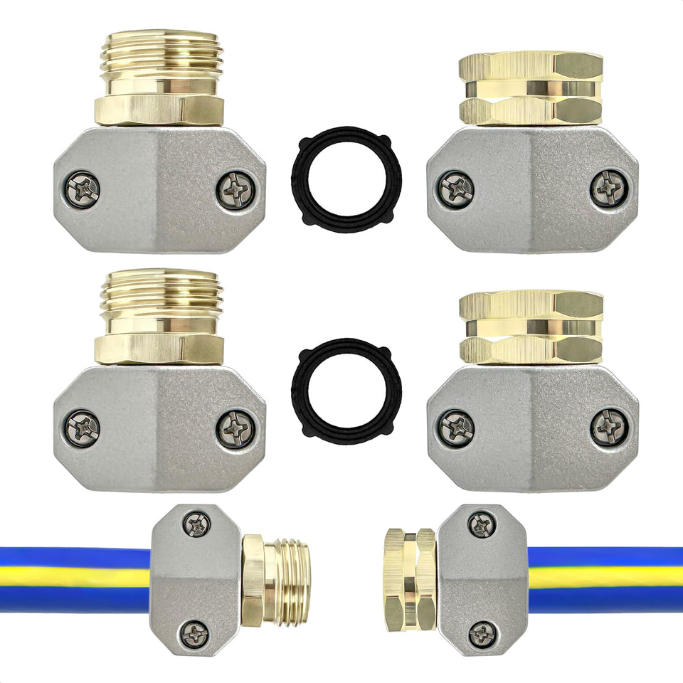 Boinio hose end repair kit male connector with aluminum body for a secure seal