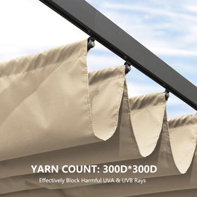 BOJAVOM pergola shade cover nylon drawstring for easy opening