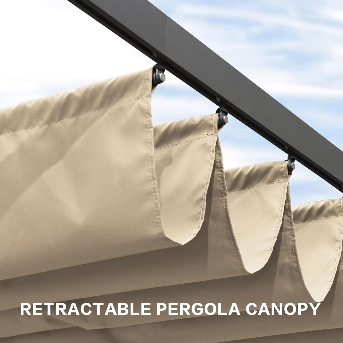 BOJAVOM weather-ready beige canopy for outdoor spaces