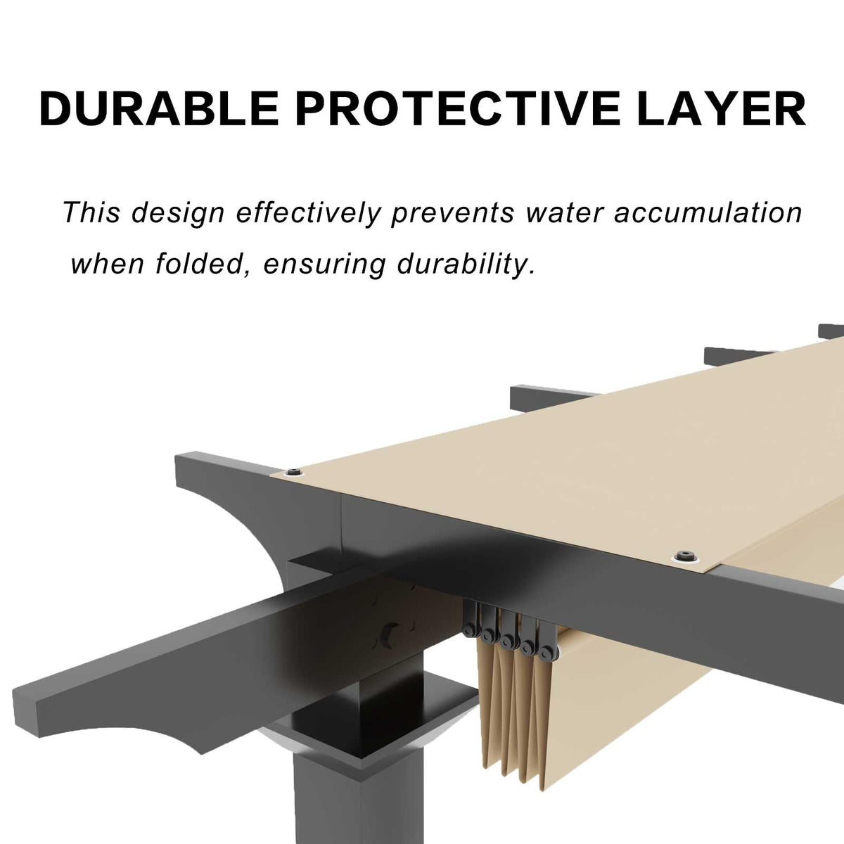 BOJAVOM pergola shade top showing compatibility with GFM00467F