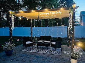 BOJAVOM pergola shade cover yarn-dyed fabric for fade resistance