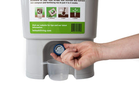 Bokashi Living durable lids and spigots for long-term use.