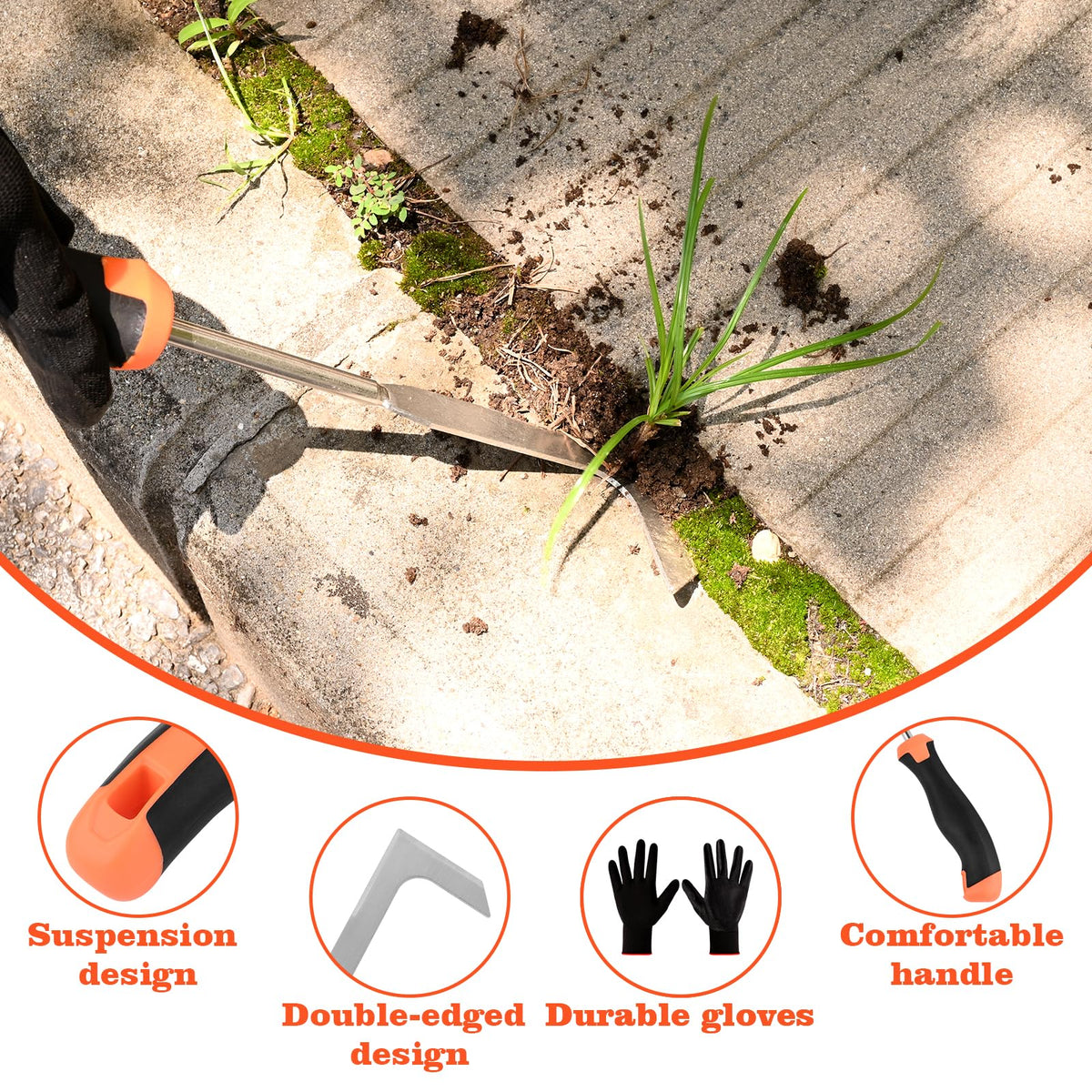 BokingOne dual-material construction image emphasizes strong, comfortable grip during tasks.