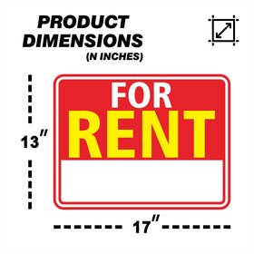 BOLDVANTIX For Rent sign back view showing double-sided visibility from all angles.
