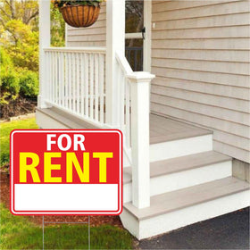 BOLDVANTIX double-sided rental sign improves notice from driveways and sidewalks.
