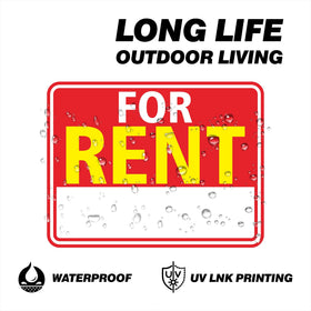 BOLDVANTIX For Rent sign stake setup demonstrated on a lush lawn for quick installation.