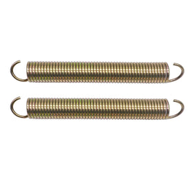 Close-up of BOLEWIN extension spring showing zinc coating for corrosion resistance.