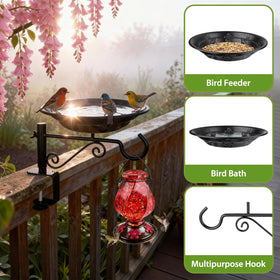 BOLITE deck-mount with adjustable clamps fits varied deck thicknesses