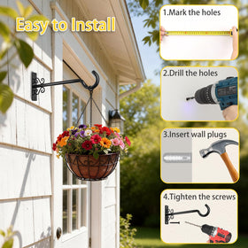 BOLITE decorative metal wall hook with weatherproof finish
