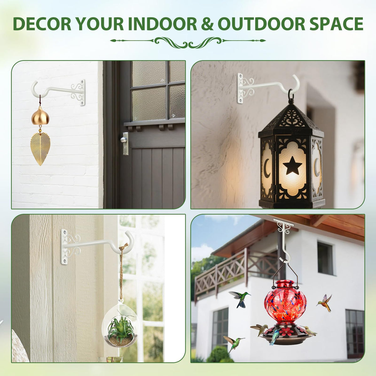 BOLITE garden entryway decor hanger enhancing foyer and pathway visuals.