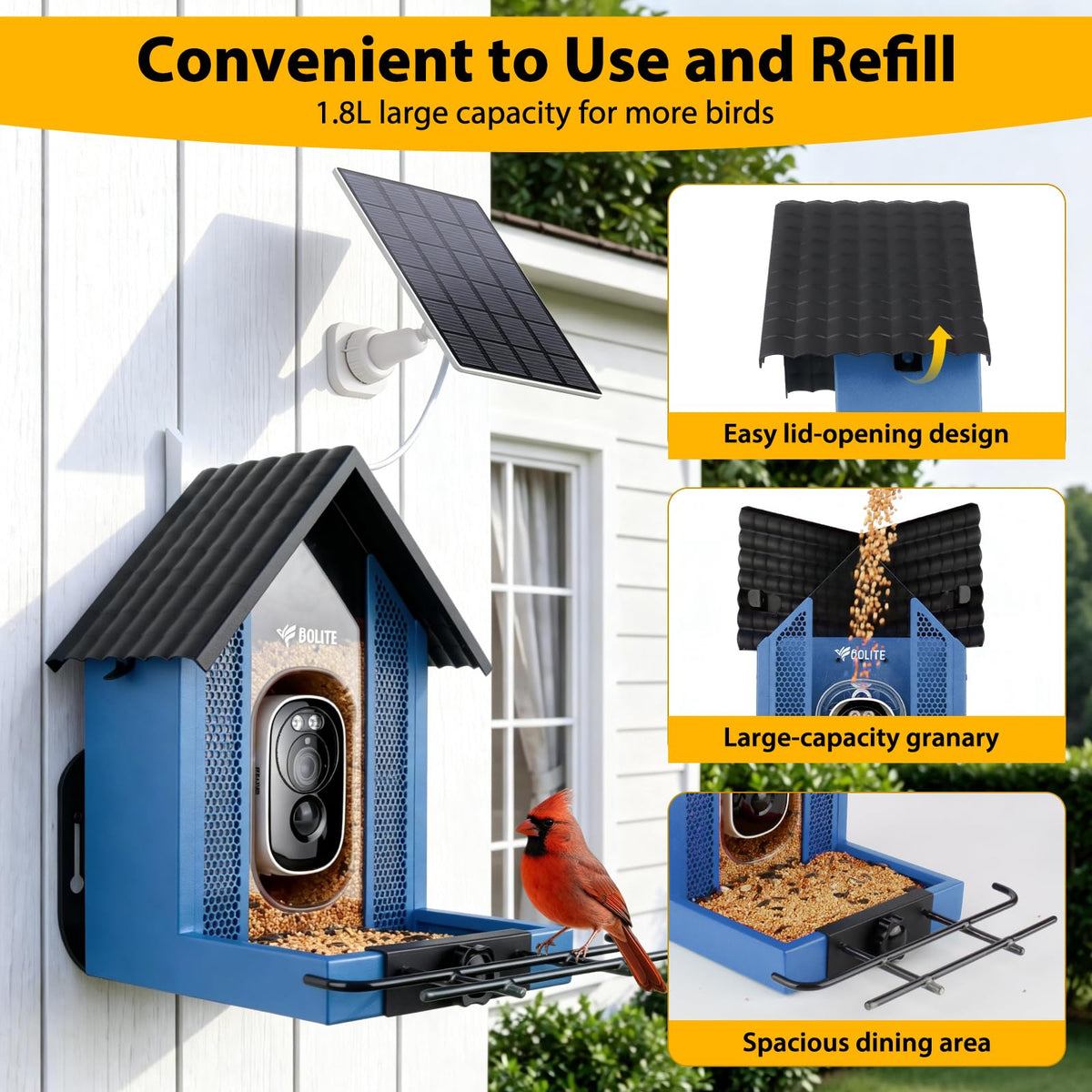 Bolite gift ready smart feeder for nature lovers