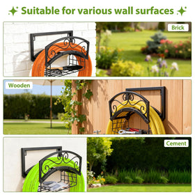 BOLITE vintage-pattern hose holder adds garden charm