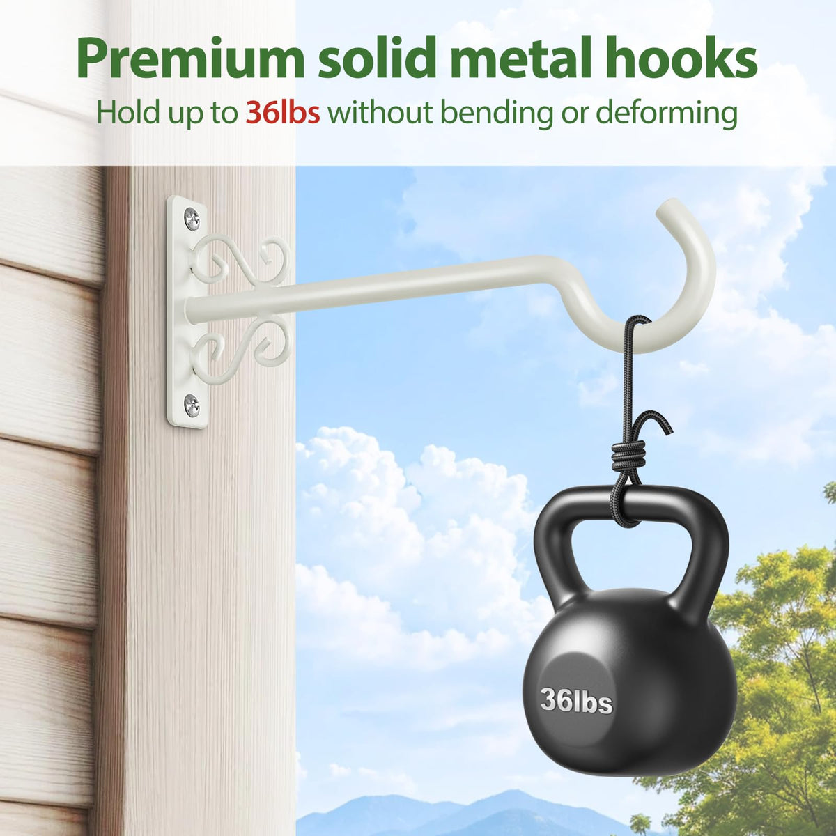 BOLITE lantern hanger adds ambient lighting to porches and entryways