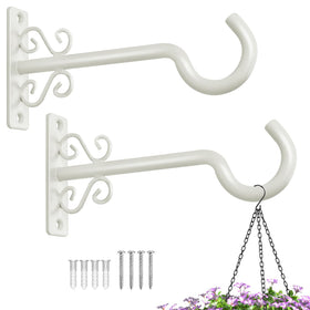 BOLITE plant hanger 6-inch wall hook securing a planter on a sunny balcony.
