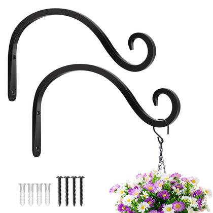 BOLITE plant hanger on wall, sturdy 12-inch hook for planters and decor