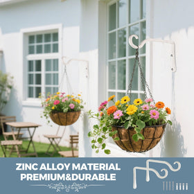 BOLITE 6-inch white hooks create versatile indoor-outdoor decor accents