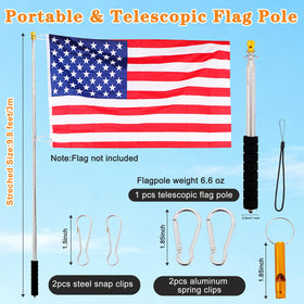 Boliyoooki flag pole stainless steel body shows premium durability.